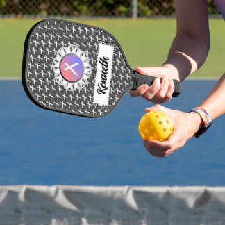 White Standard Ribbon von Kenneth Yoncich Pickleball Schläger