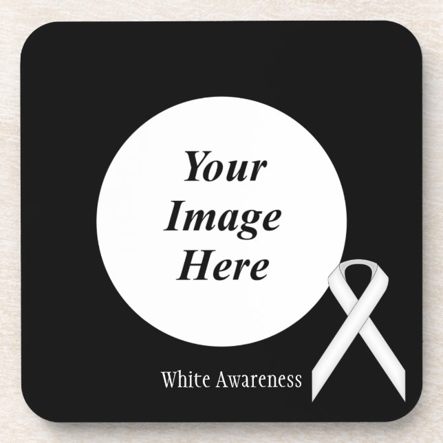 White Standard Ribbon von Kenneth Yoncich Untersetzer (Vorderseite)