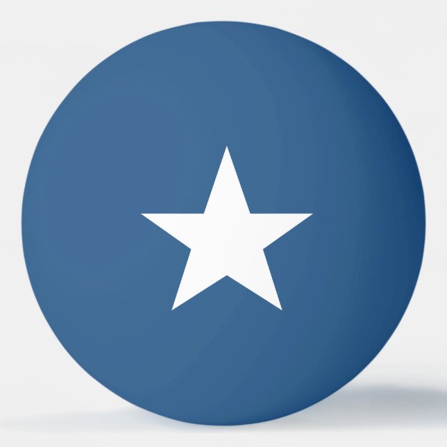 White Star auf Blue Tischtennisball (Vorderseite)