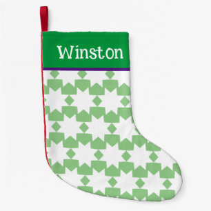 White Star Customized Green Christmas Strumpf Kleiner Weihnachtsstrumpf