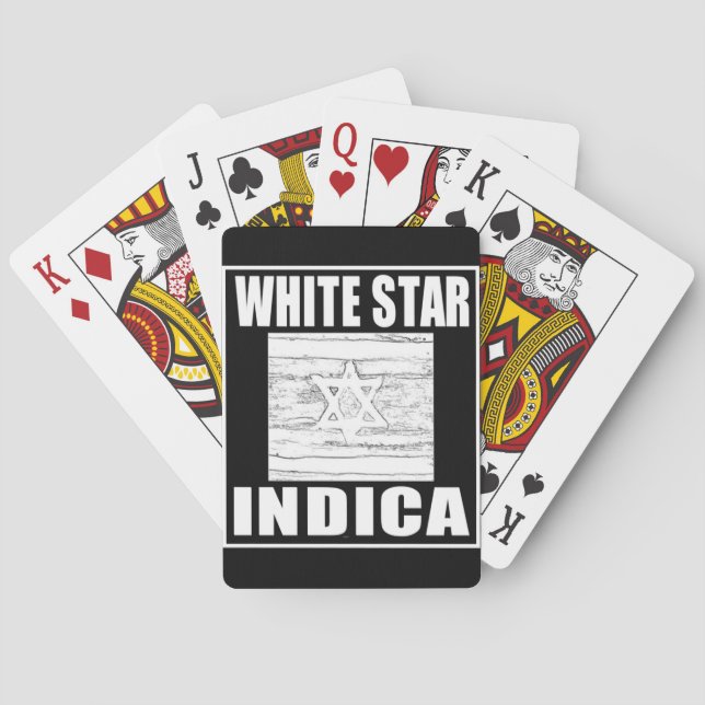 WHITE STAR INDICA SPIELKARTEN (Rückseite)