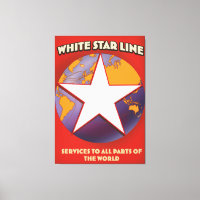 White Star Line Cruise Schiff kommerziell. Leinwan