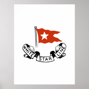 White-Star-Line-Logo Poster