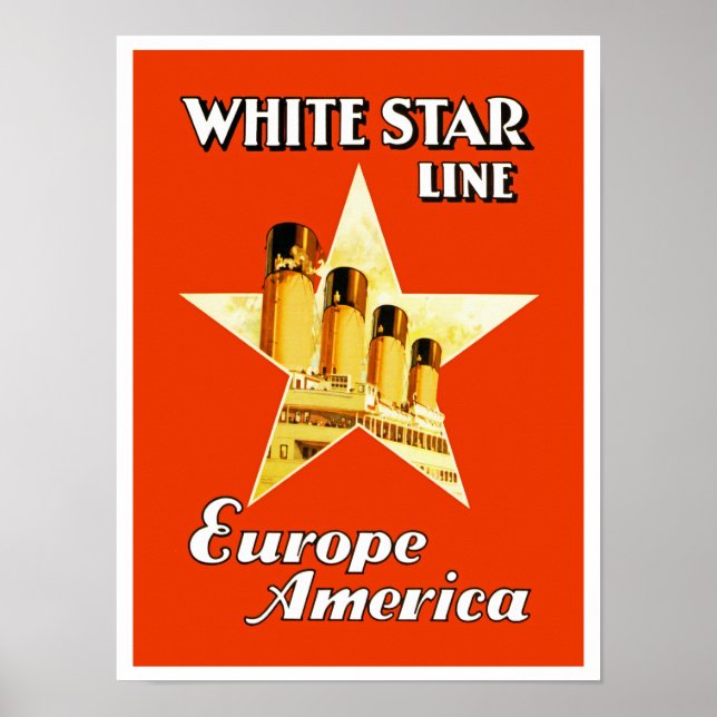 White Star Line Poster (Vorne)