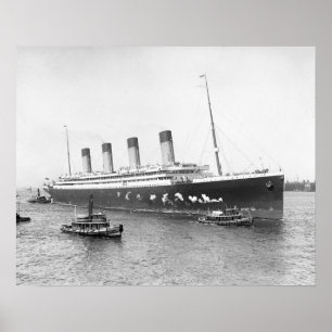 White Star Line RMS Olympic, 1911. Vintages Foto Poster