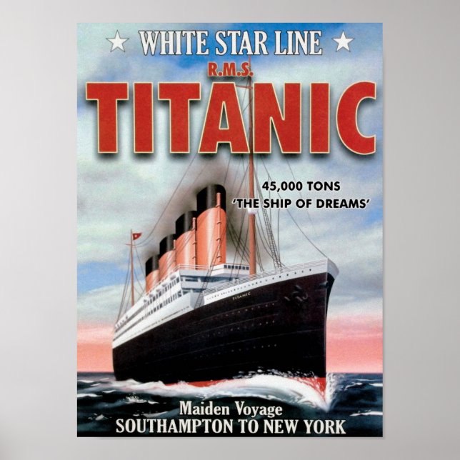 White Star Line RMS Titanic - das Schiff der Träum Poster (Vorne)