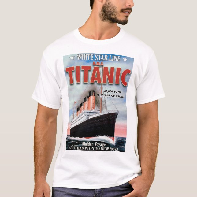 White Star Line RMS Titanic - das Schiff der Träum T-Shirt (Vorderseite)