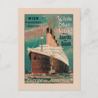 White Star Line Vintage Poster 1914