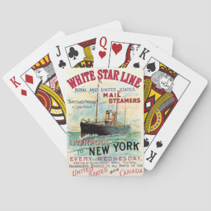 WHITE STAR LINIE OCEAN MAIL STEAMER SPIELKARTEN