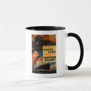 White Star SR Vintage PosterEuropa Tasse