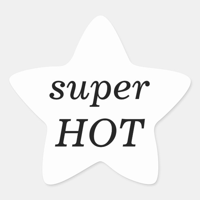 White Star Super Hot Sticker (Vorderseite)