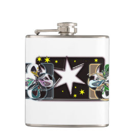 White Star Vinyl Wrapped Flask Flachmann