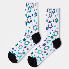 White - Star von David Socks Socken