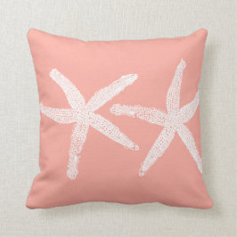 White Starfish Lachs Pink Orange Beach Niedlich 20 Kissen