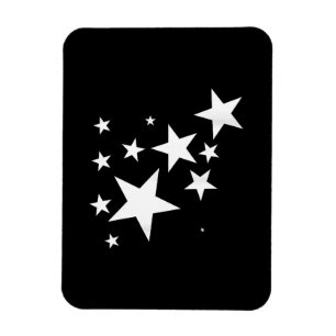White-Stars-Kostümgeschenk im Star-Design Magnet