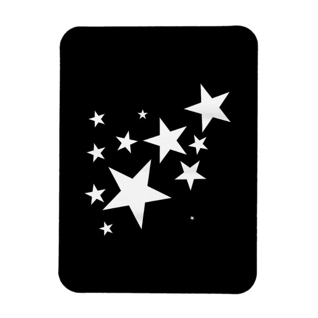 White-Stars-Kostümgeschenk im Star-Design Magnet (Vertikal)