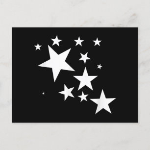 White-Stars-Kostümgeschenk im Star-Design Postkarte