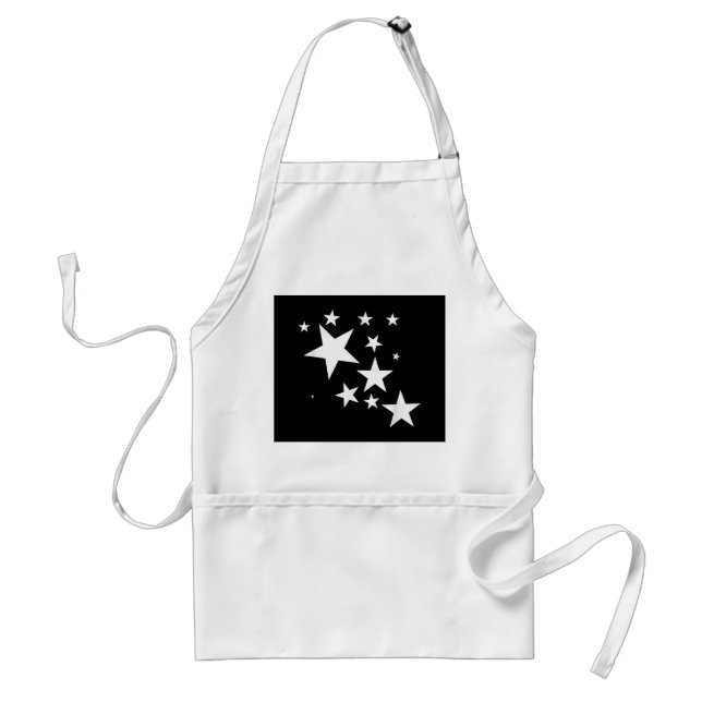 White-Stars-Kostümgeschenk im Star-Design Schürze (Vorne)