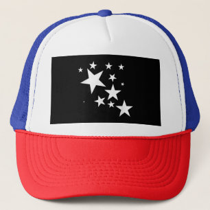 White-Stars-Kostümgeschenk im Star-Design Truckerkappe