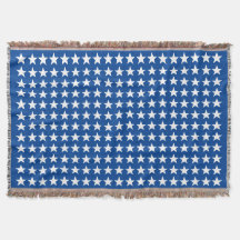 White Stars Muster auf dem Blue American Flag Them