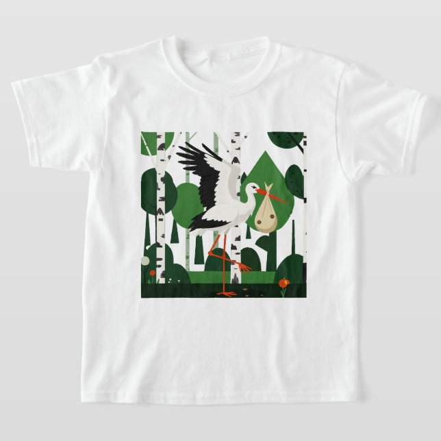 White stork T-Shirt (Ablage )