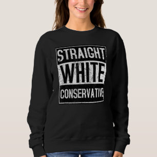 White Straight Konservative Sweatshirt