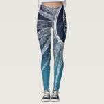 White Sun Moon Mandala Blue Gradient Design Leggings<br><div class="desc">Eine magische, weißliche Sonne und Mond Mandala Abend blauer und aquamariner Farbverlauf, mit Blume und Blätter Doodles, Sternen, Punkte, Diamanten, Kreise, Dreiecksformen, Zickzack, Meerjungfrau-Maßstab, geometrisches Muster, mit einer lebhaften, leuchtenden Weiß-Farbe, mit einer kreszenten Bühne glühender Mond, einem mandala Blume Stern, auf einem navyblau aquamariner und hellblauer Farbverlauf. Dieses schöne, mystische...</div>