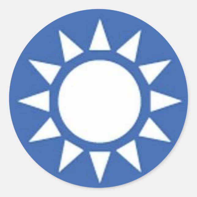 White Sun Sticker (Vorderseite)
