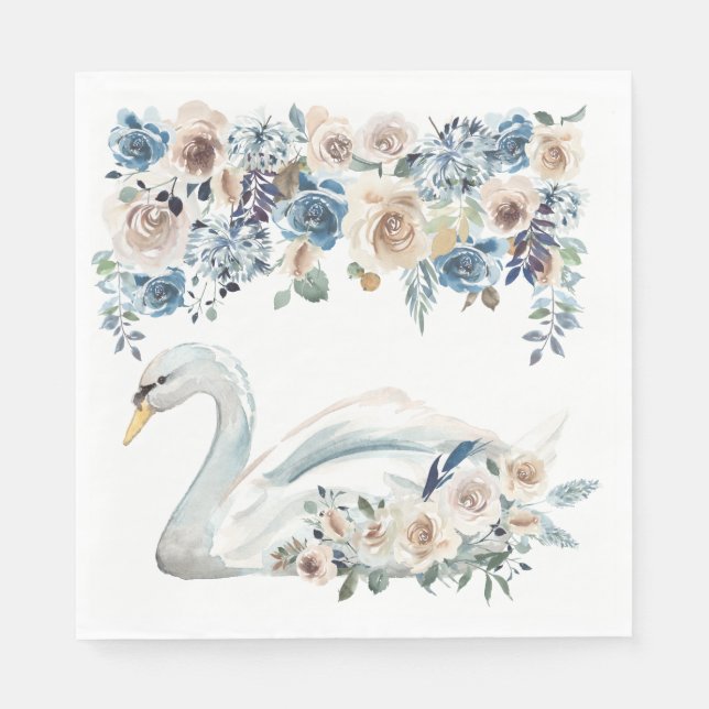 White Swan Serviette (Vorderseite)