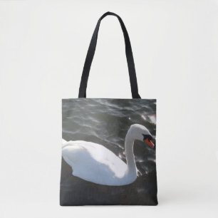 White Swan Tote Bag