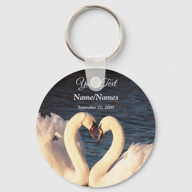 White Swans Schlüsselanhänger (Vorderseite)