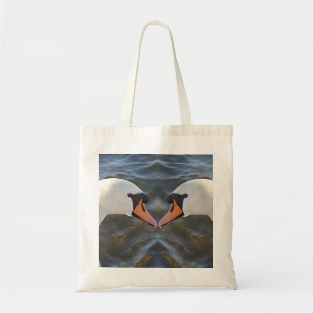 White Swans Tote Bag Tragetasche (Vorne)