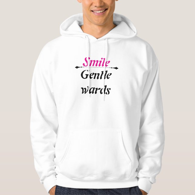 White sweater design cloth style writing for somet hoodie (Vorderseite)