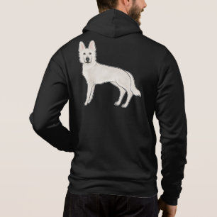 White Swiss Shepherd Berger Blanc Suisse Niedlich  Hoodie