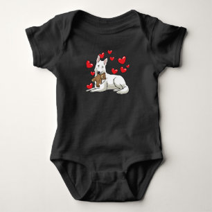 White Swiss Shepherd-Geschenk Baby Strampler
