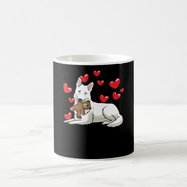White Swiss Shepherd-Geschenk Kaffeetasse (Mittel)