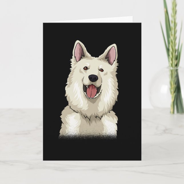 White Swiss Shepherd-Geschenk Karte (Vorderseite)