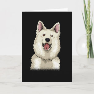 White Swiss Shepherd-Geschenk Karte
