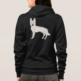 White Swiss Shepherd White GSD Niedlich Cartoon Do Hoodie