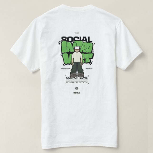 white t-shirt with design (Design Rückseite)