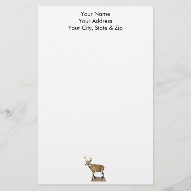 White Tails Deer Buck Briefpapier (Vorderseite)