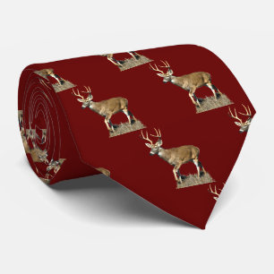 White Tails Deer Buck Neck Tie Krawatte