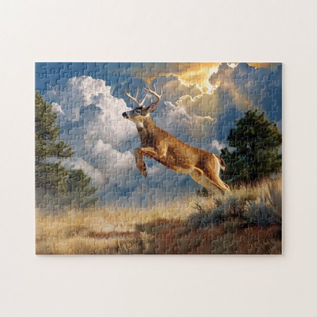White Tails Deer Buck Puzzle (Horizontal)