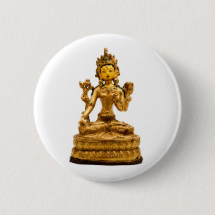 White Tara Button