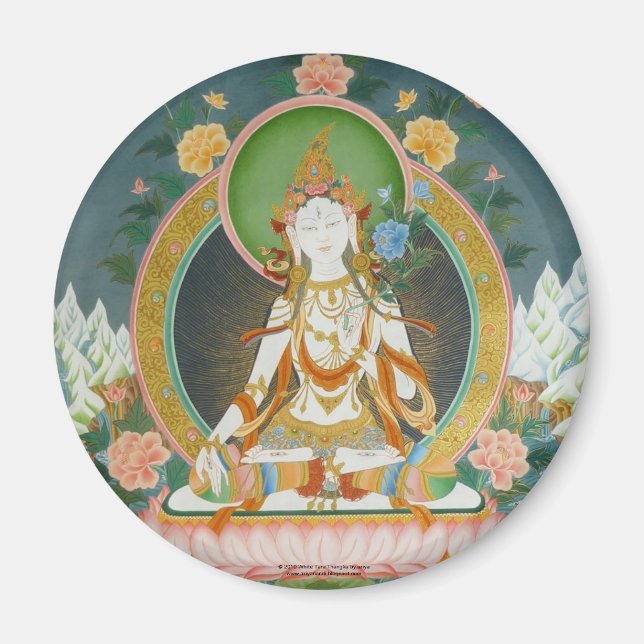 White Tara Magnet (Vorne)