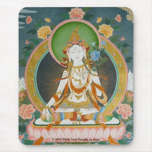 White Tara Mousepad (Vorne)