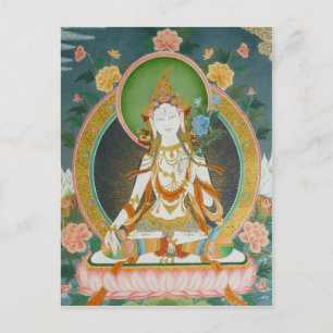 White Tara Postcard Postkarte