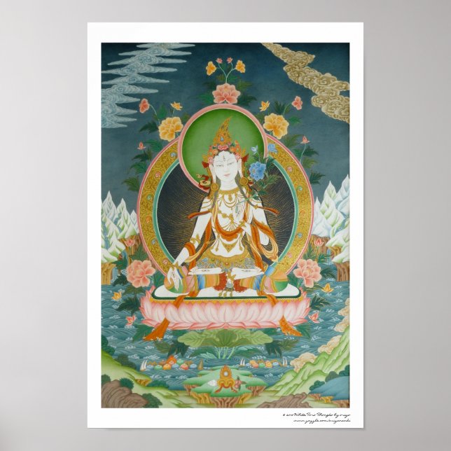 White Tara Poster (Vorne)