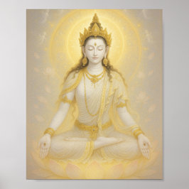 White Tara - radikale Göttin des Mitgefühls Poster