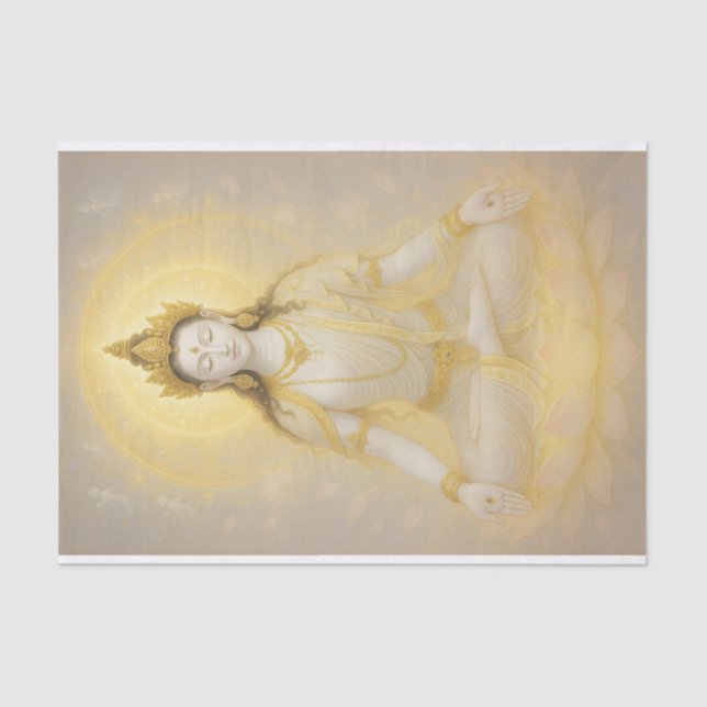 White Tara Seidenpapier (Vorderseite)